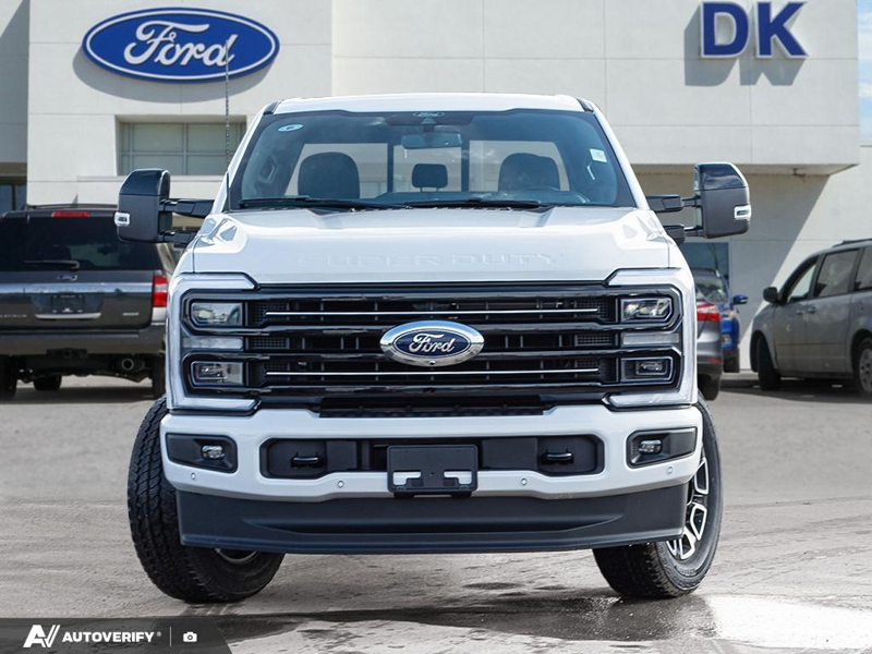 NEW 2026 Ford F-350 Super Duty Platinum - Star White Tri-coat Metallic Exterior / BLACK ONYX/BLUE LEATHER Interior - $121,861 - Stock #D60408 - VIN 1FT8W3BT9TEE27596 - Photo 2