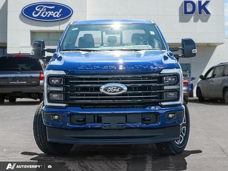 NEW 2026 Ford F-350 Super Duty Platinum - Argon Blue Metallic Exterior / BLACK ONYX/BLUE LEATHER Interior - $115,636 - Stock #D60599 - VIN 1FT8W3BT6TEE88940 - Photo 2