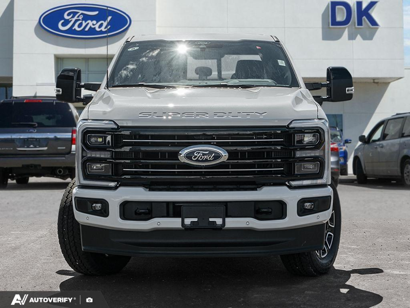 NEW 2026 Ford F-350 Super Duty Platinum - Star White Tri-Coat Exterior / BLACK ONYX/BLUE LEATHER Interior - $115,952 - Stock #D60597 - VIN 1FT8W3BT7TEE90714 - Photo 2