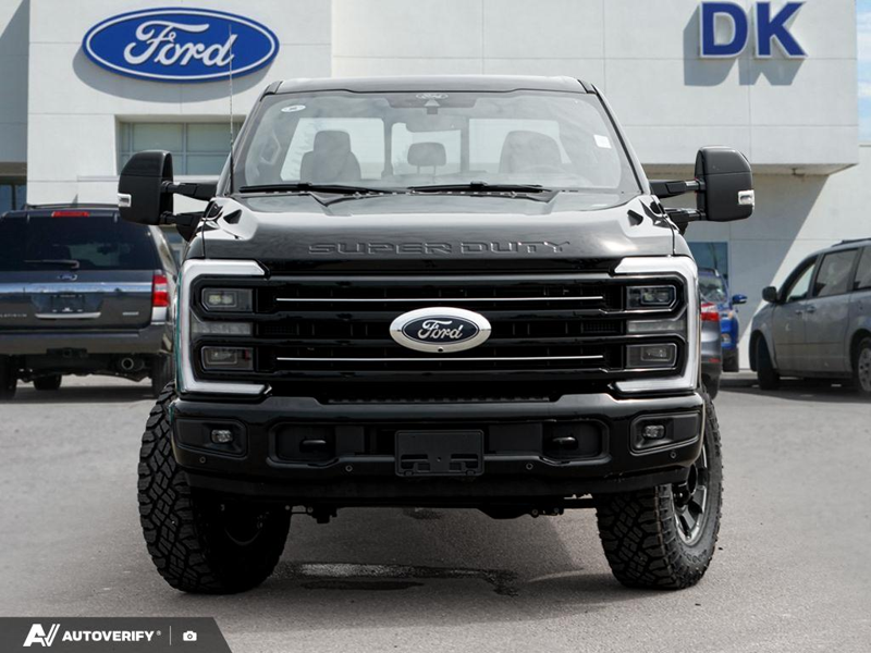 NEW 2026 Ford F-350 Super Duty Platinum - Agate Black Metallic Exterior / BLACK ONYX/PLATINUM BLUE, UNIQUE PLATINUM LEATHER 40/CONSOLE/40 Interior - $121,938 - Stock #D60753 - VIN 1FT8W3BMXTEE03297 - Photo 2