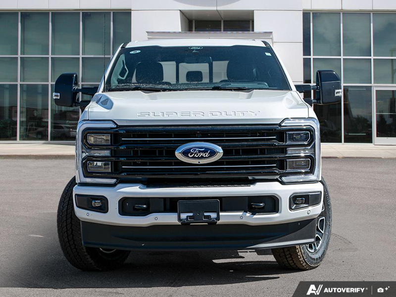 NEW 2026 Ford F-350 Super Duty Platinum - Star White Tri-coat Metallic Exterior / BLACK ONYX/BLUE LEATHER Interior - $120,989 - Stock #E60567 - VIN 1FT8W3BM4TEE27904 - Photo 2