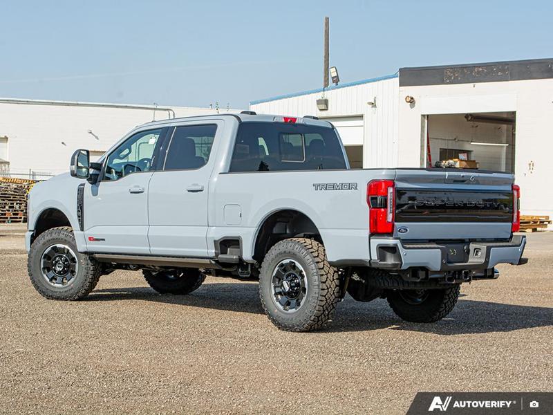 NEW 2026 Ford F-350 Super Duty Platinum Tremor - Glacier Gray Exterior / BLACK ONYX/BLUE LEATHER Interior - $128,193 - Stock #E60035 - VIN 1FT8W3BM4TEC29646 - Photo 4