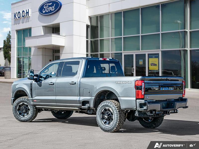 NEW 2026 Ford F-350 Super Duty Platinum Tremor - Carbonized Grey Metallic Exterior / BLACK ONYX/BLUE LEATHER Interior - $128,953 - Stock #E60491 - VIN 1FT8W3BM2TED99973 - Photo 4