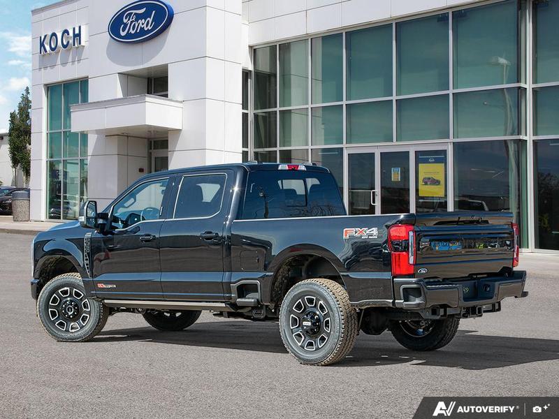 NEW 2026 Ford F-350 Super Duty Platinum - Agate Black Exterior / BLACK ONYX/BLUE LEATHER Interior - $122,298 - Stock #E60572 - VIN 1FT8W3BM9TEE28806 - Photo 4