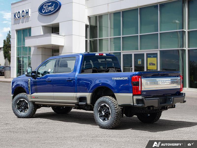 NEW 2026 Ford F-350 Super Duty King Ranch Tremor - Argon Blue/marsh Grey Exterior / JAVA LEATHER Interior - $135,067 - Stock #E60597 - VIN 1FT8W3BM6TEE28133 - Photo 4