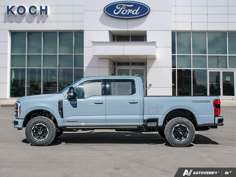 NEW 2026 Ford F-350 Super Duty Platinum Tremor - Glacier Gray Exterior / BLACK ONYX/BLUE LEATHER Interior - $128,753 - Stock #E60535 - VIN 1FT8W3BM7TEE28383 - Photo 3