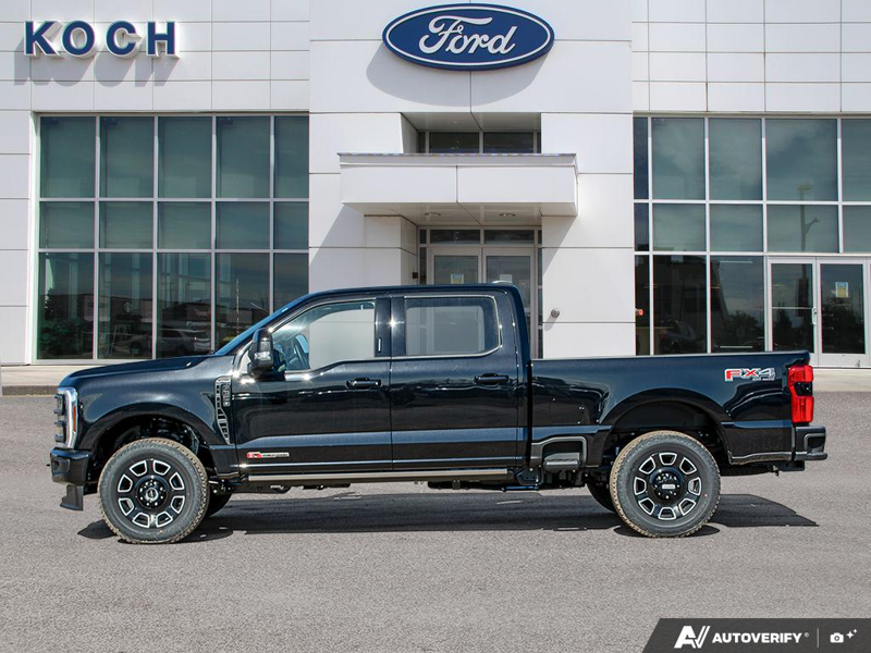 NEW 2026 Ford F-350 Super Duty Platinum - Agate Black Exterior / BLACK ONYX/BLUE LEATHER Interior - $122,798 - Stock #E60572 - VIN 1FT8W3BM9TEE28806 - Photo 3