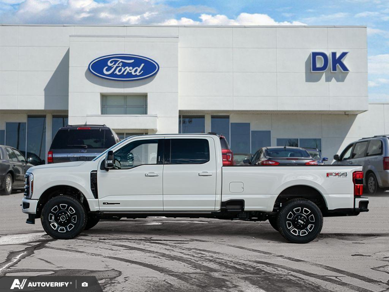 NEW 2026 Ford F-350 Super Duty Platinum - Star White Tri-coat Metallic Exterior / BLACK ONYX/BLUE LEATHER Interior - $121,861 - Stock #D60408 - VIN 1FT8W3BT9TEE27596 - Photo 3