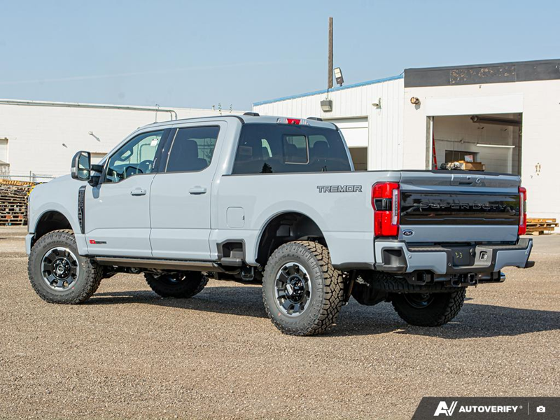 NEW 2026 Ford F-350 Super Duty Platinum Tremor - Glacier Gray Exterior / BLACK ONYX/BLUE LEATHER Interior - $128,693 - Stock #E60035 - VIN 1FT8W3BM4TEC29646 - Photo 4