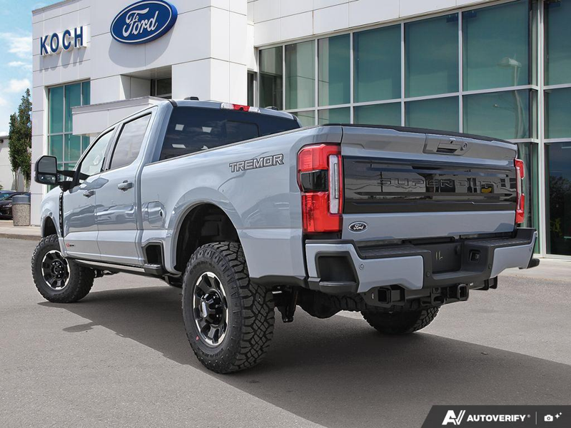 NEW 2026 Ford F-350 Super Duty Platinum - Glacier Gray Exterior / BLACK ONYX/BLUE LEATHER Interior - $127,253 - Stock #E60442 - VIN 1FT8W3BM1TED99091 - Photo 4