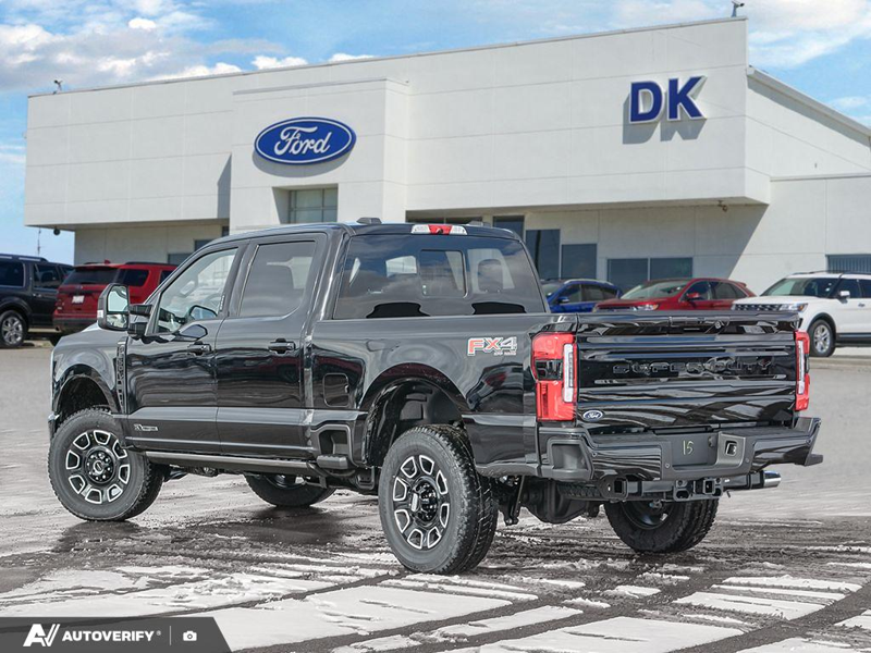 NEW 2026 Ford F-350 Super Duty Platinum - Agate Black Exterior / BLACK ONYX/BLUE LEATHER Interior - $120,261 - Stock #D60311 - VIN 1FT8W3BT6TED85081 - Photo 4