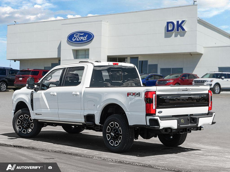 NEW 2026 Ford F-350 Super Duty Platinum - Star White Tri-Coat Exterior / BLACK ONYX/BLUE LEATHER Interior - $115,952 - Stock #D60597 - VIN 1FT8W3BT7TEE90714 - Photo 4