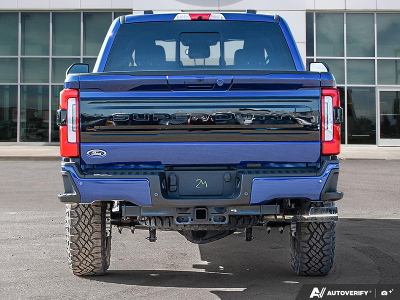NEW 2026 Ford F-350 Super Duty Platinum Tremor - Argon Blue Metallic Exterior / BLACK ONYX/BLUE LEATHER Interior - $127,453 - Stock #E60534 - VIN 1FT8W3BMXTEE28331 - Photo 5