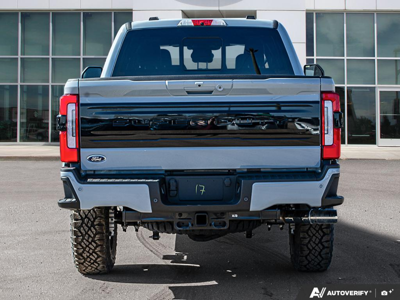 NEW 2026 Ford F-350 Super Duty Platinum Tremor - Glacier Gray Exterior / BLACK ONYX/BLUE LEATHER Interior - $128,753 - Stock #E60535 - VIN 1FT8W3BM7TEE28383 - Photo 5