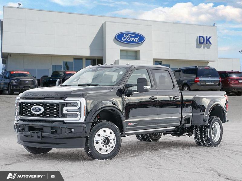 NEW 2026 Ford F-450 Super Duty Platinum - Agate Black Exterior / BLACK ONYX/BLUE LEATHER Interior - $136,188 - Stock #D60232 - VIN 1FT8W4DM9TED93929 - Photo 1