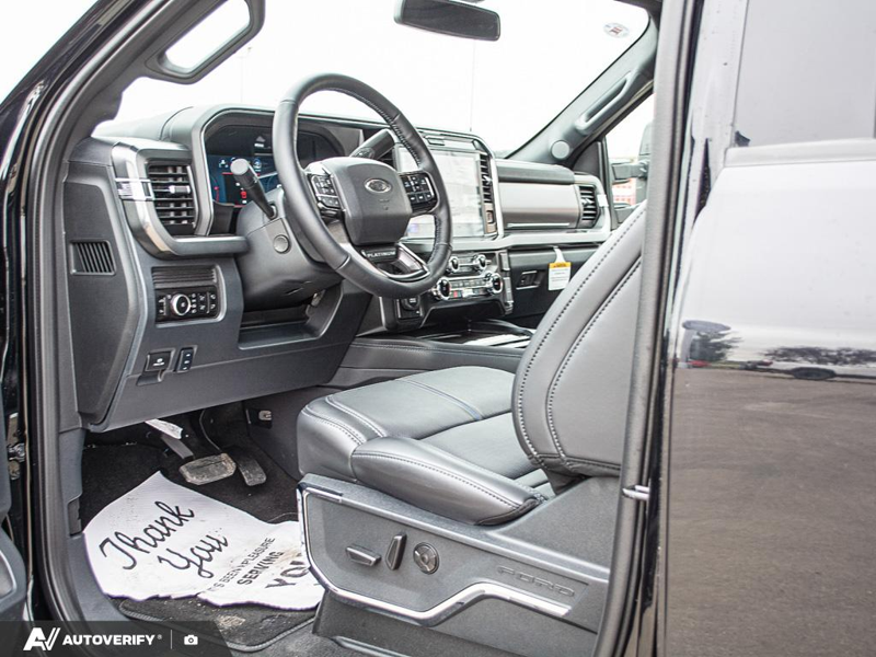 NEW 2026 Ford F-450 Super Duty Platinum - Agate Black Metallic Exterior / BLACK ONYX/PLATINUM BLUE, UNIQUE PLATINUM LEATHER 40/CONSOLE/40 Interior - $126,719 - Stock #D60840 - VIN 1FT8W4DT0TEE97846 - Photo 13