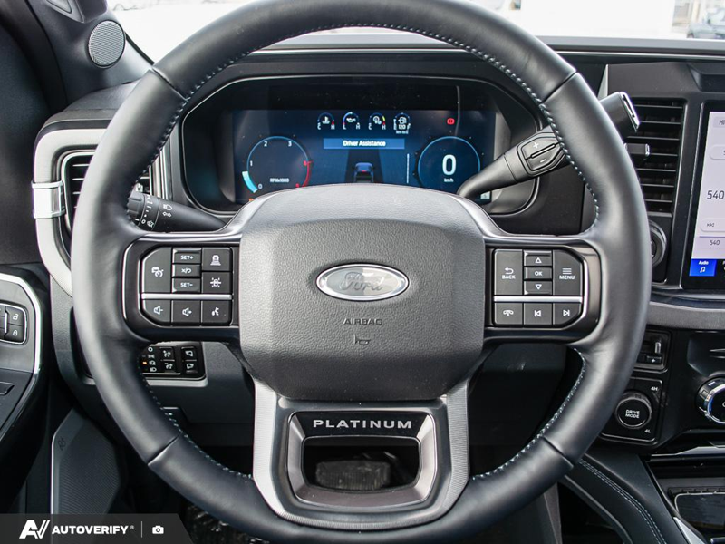 NEW 2026 Ford F-450 Super Duty Platinum - Agate Black Exterior / BLACK ONYX/BLUE LEATHER Interior - $135,488 - Stock #D60232 - VIN 1FT8W4DM9TED93929 - Photo 14
