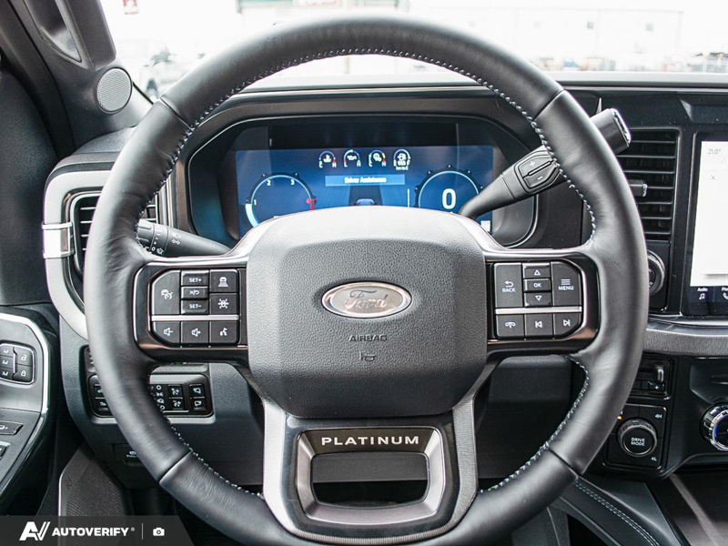 NEW 2026 Ford F-450 Super Duty Platinum - Agate Black Metallic Exterior / BLACK ONYX/PLATINUM BLUE, UNIQUE PLATINUM LEATHER 40/CONSOLE/40 Interior - $126,719 - Stock #D60840 - VIN 1FT8W4DT0TEE97846 - Photo 14