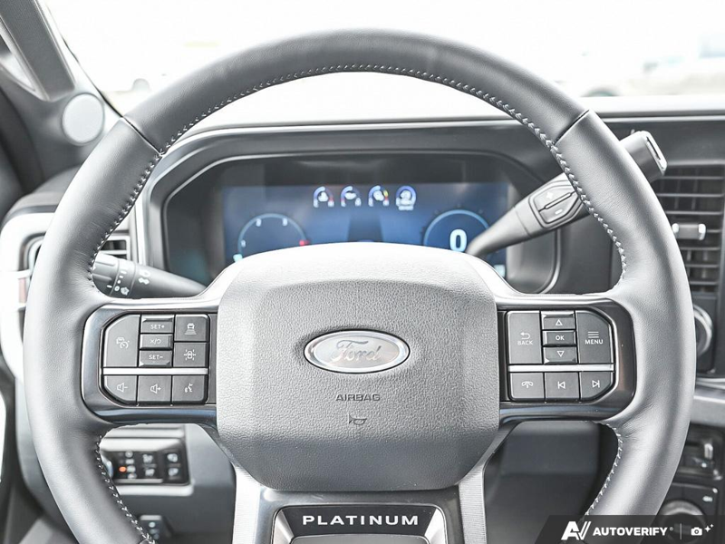 NEW 2026 Ford F-450 Super Duty Platinum - Agate Black Exterior / BLACK ONYX/BLUE LEATHER Interior - $135,458 - Stock #E60275 - VIN 1FT8W4DM9TED92070 - Photo 14