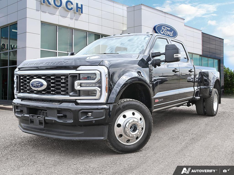 NEW 2026 Ford F-450 Super Duty Platinum - Agate Black Exterior / BLACK ONYX/BLUE LEATHER Interior - $135,458 - Stock #E60275 - VIN 1FT8W4DM9TED92070 - Photo 1