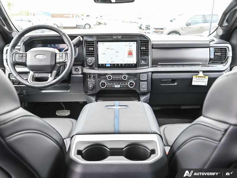 NEW 2026 Ford F-450 Super Duty Platinum - Agate Black Exterior / BLACK ONYX/BLUE LEATHER Interior - $135,458 - Stock #E60275 - VIN 1FT8W4DM9TED92070 - Photo 25