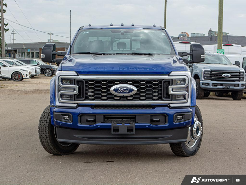 NEW 2026 Ford F-450 Super Duty Platinum - Argon Blue Metallic Exterior / BLACK ONYX/BLUE LEATHER Interior - $132,183 - Stock #E60043 - VIN 1FT8W4DM9TEC04583 - Photo 2