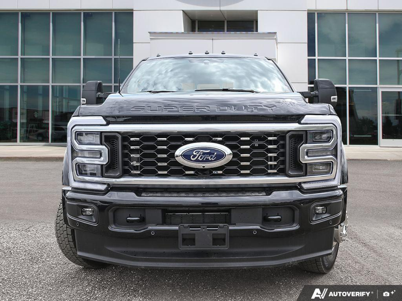 NEW 2026 Ford F-450 Super Duty Platinum - Agate Black Exterior / BLACK ONYX/BLUE LEATHER Interior - $135,458 - Stock #E60275 - VIN 1FT8W4DM9TED92070 - Photo 2