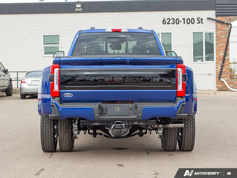 NEW 2026 Ford F-450 Super Duty Platinum - Argon Blue Metallic Exterior / BLACK ONYX/BLUE LEATHER Interior - $132,183 - Stock #E60043 - VIN 1FT8W4DM9TEC04583 - Photo 5