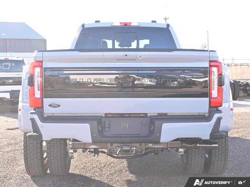 NEW 2026 Ford F-450 Super Duty Platinum - Avalanche Exterior / BLACK ONYX/BLUE LEATHER Interior - $133,238 - Stock #E60080 - VIN 1FT8W4DMXTEC29329 - Photo 5