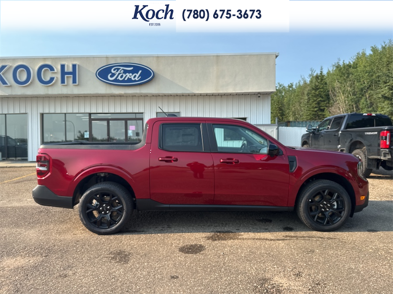 NEW 2026 Ford Maverick Lariat - Ruby Red Metallic Tinted Clearcoat Exterior / BLACK ONYX, ACTIVEX TRIMMED HEATED FRONT BUCKET SEATS Interior - $52,810 - Stock #A26245 - VIN 3FTTW8S3XTRA97763 - Photo 13