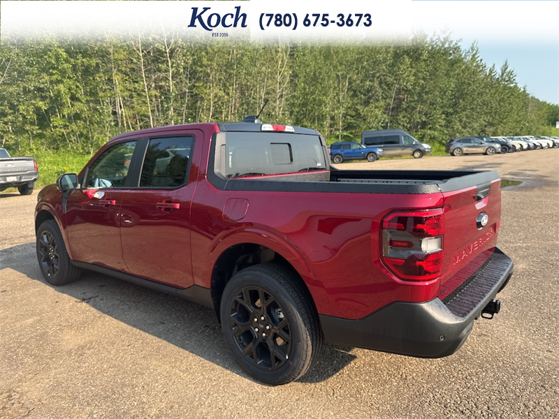NEW 2026 Ford Maverick Lariat - Ruby Red Metallic Tinted Clearcoat Exterior / BLACK ONYX, ACTIVEX TRIMMED HEATED FRONT BUCKET SEATS Interior - $52,810 - Stock #A26245 - VIN 3FTTW8S3XTRA97763 - Photo 3
