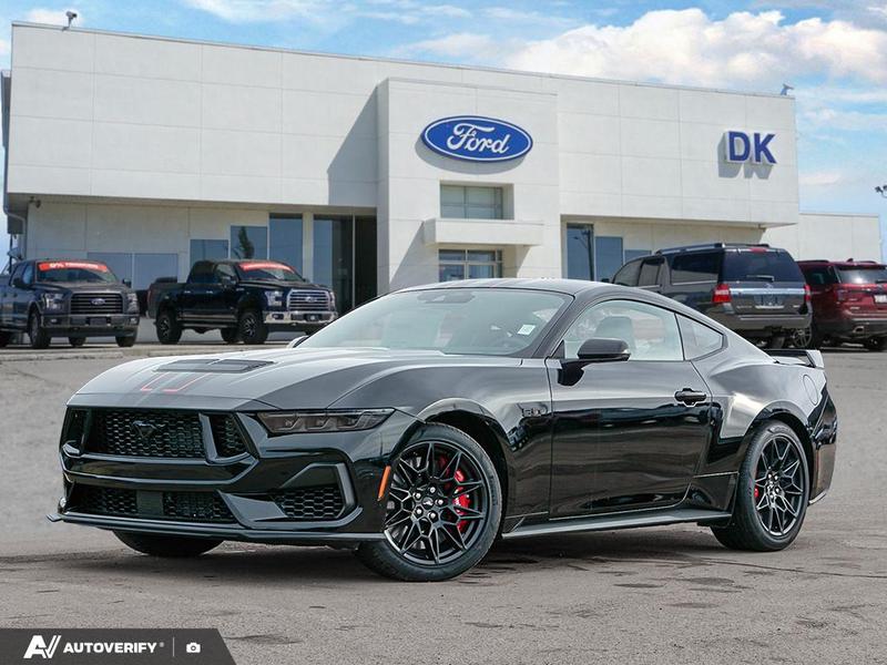 NEW 2026 Ford Mustang GT Premium - Shadow Black Exterior / CARMINE RED LEATHER-TRIMMED Interior - $74,018 - Stock #D60171 - VIN 1FA6P8CF8T5404360 - Photo 1