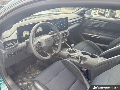 NEW 2026 Ford Mustang Dark Horse - BLACK W/BLUE ACCENTS, CLOTH/VINYL HEATED BUCKET SEATS Interior - $74,017 - Stock #E60780 - VIN 1FA6P8R05T5503575