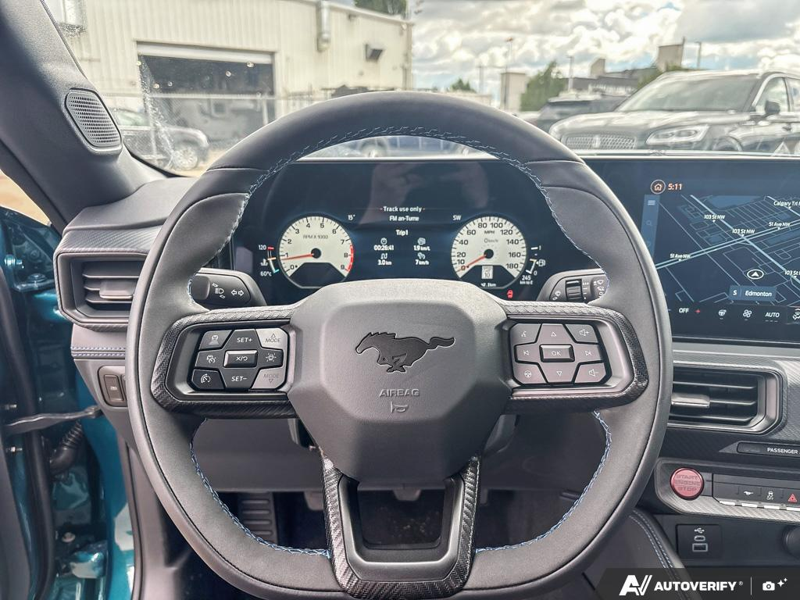 NEW 2026 Ford Mustang Dark Horse - Adriatic Blue Metallic Exterior / BLACK W/BLUE ACCENTS, CLOTH/VINYL HEATED BUCKET SEATS Interior - $74,017 - Stock #E60780 - VIN 1FA6P8R05T5503575 - Photo 14