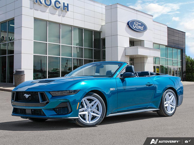 NEW 2026 Ford Mustang GT Premium Convertible - Adriatic Blue Metallic Exterior - $75,609 - Stock #E60105 - VIN 1FAGP8FF6T5103795