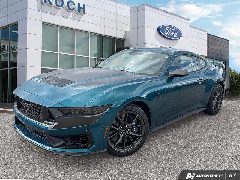 NEW 2026 Ford Mustang Dark Horse - Adriatic Blue Metallic Exterior / BLACK W/BLUE ACCENTS, CLOTH/VINYL HEATED BUCKET SEATS Interior - $74,017 - Stock #E60780 - VIN 1FA6P8R05T5503575 - Photo 1