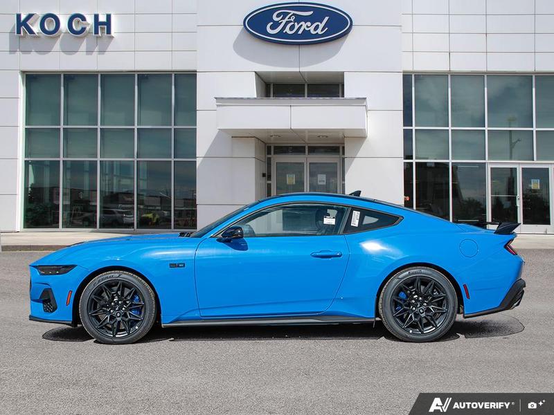 NEW 2026 Ford Mustang GT Premium - Grabber Blue Metallic Exterior / BLACK ONYX LEATHER Interior - $75,934 - Stock #E60164 - VIN 1FA6P8CF2T5403625 - Photo 3