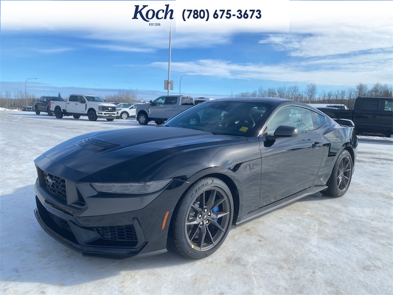 NEW 2026 Ford Mustang Dark Horse - Shadow Black Exterior / BLACK/BLUE, RECARO MICRO SUEDE/VINYL SPORT SEATS Interior - $90,005 - Stock #A26065 - VIN 1FA6P8R08T5501951 - Photo 4