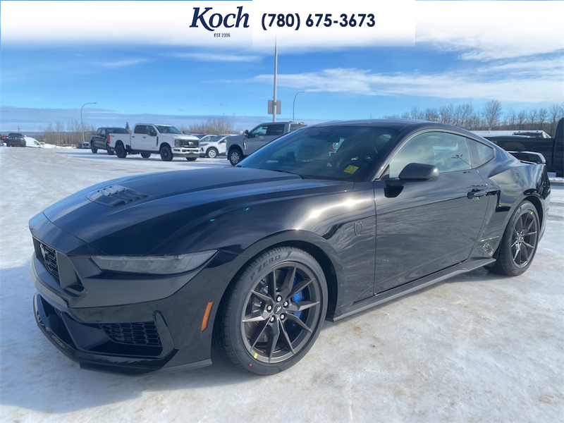 NEW 2026 Ford Mustang Dark Horse - Shadow Black Exterior / BLACK/BLUE, RECARO MICRO SUEDE/VINYL SPORT SEATS Interior - $90,005 - Stock #A26065 - VIN 1FA6P8R08T5501951 - Photo 5
