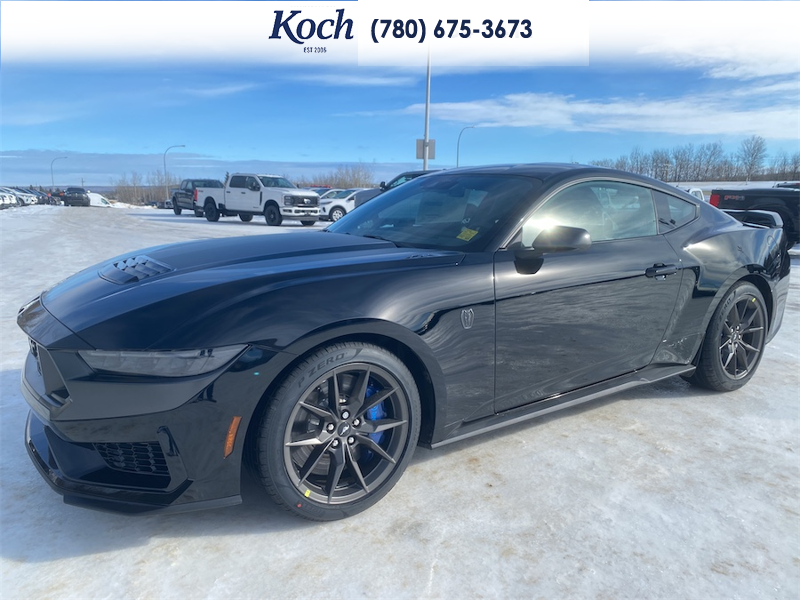 NEW 2026 Ford Mustang Dark Horse - Shadow Black Exterior / BLACK/BLUE, RECARO MICRO SUEDE/VINYL SPORT SEATS Interior - $90,005 - Stock #A26065 - VIN 1FA6P8R08T5501951 - Photo 6