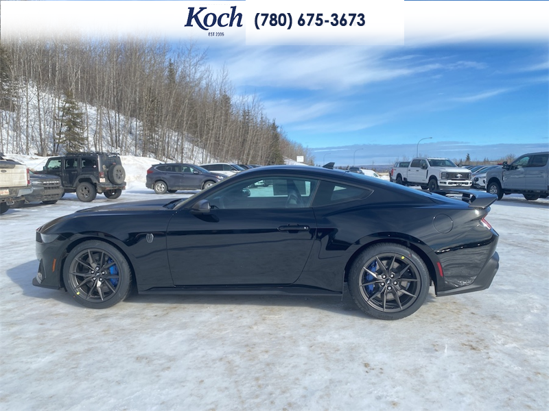 NEW 2026 Ford Mustang Dark Horse - Shadow Black Exterior / BLACK/BLUE, RECARO MICRO SUEDE/VINYL SPORT SEATS Interior - $90,005 - Stock #A26065 - VIN 1FA6P8R08T5501951 - Photo 7