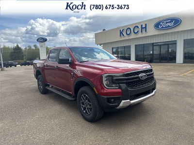 NEW 2026 Ford Ranger XLT - Ruby Red Tri-coat Metallic Exterior - $54,345 - Stock #A26074 - VIN 1FTER4HHXTLE09039