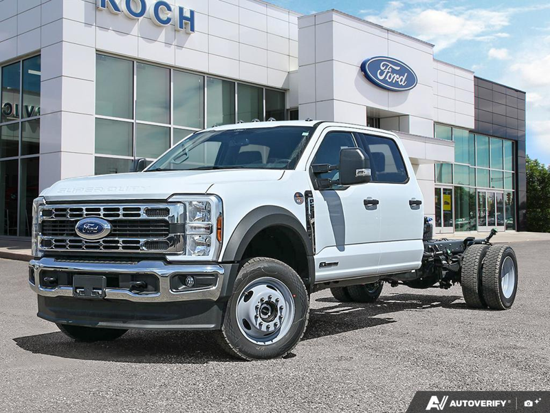 NEW 2026 Ford Super Duty F-550 DRW XLT - Oxford White Exterior / MEDIUM DARK SLATE CLOTH Interior - $105,244 - Stock #E60767 - VIN 1FD0W5HT9TEE96235 - Photo 1
