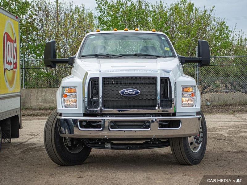NEW 2026 Ford Super Duty F-750 REGULAR CAB DOCK HGT - Oxford White Exterior / STEEL GRAY CLOTH Interior - $122,946 - Stock #E60001 - VIN 1FDPF7DX2TDF00666 - Photo 2