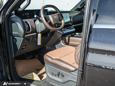 NEW 2027 Ford Expedition King Ranch Max - MESA, PREMIUM DEL RIO LEATHER-TRIMMED HEATED & VENTILATED CAPTAI Interior - $115,757 - Stock #D70056 - VIN 1FMJK1P88VEA00902