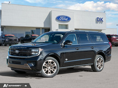 NEW 2027 Ford Expedition King Ranch Max - Agate Black Metallic Exterior - $115,757 - Stock #D70056 - VIN 1FMJK1P88VEA00902
