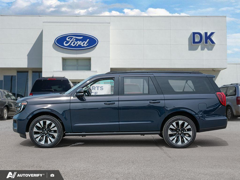 NEW 2027 Ford Expedition Platinum Max - Blue Ember Metallic Exterior / SALT CRYSTAL GREY, LEATHER-TRIMMED HEATED & VENTILATED FRONT CAP Interior - $114,369 - Stock #D70000 - VIN 1FMJK1M81VEA00793 - Photo 3