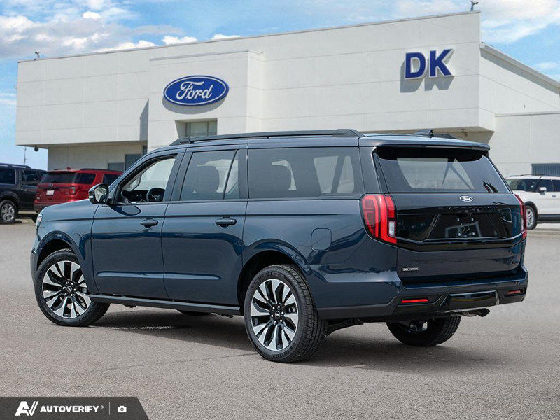 NEW 2027 Ford Expedition Platinum Max - Blue Ember Metallic Exterior / SALT CRYSTAL GREY, LEATHER-TRIMMED HEATED & VENTILATED FRONT CAP Interior - $114,369 - Stock #D70000 - VIN 1FMJK1M81VEA00793 - Photo 4
