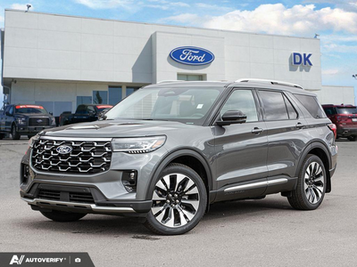 NEW 2027 Ford Explorer Platinum - Carbonized Grey Metallic Exterior - $68,127 - Stock #D70016 - VIN 1FMUK8HH5VGA17715