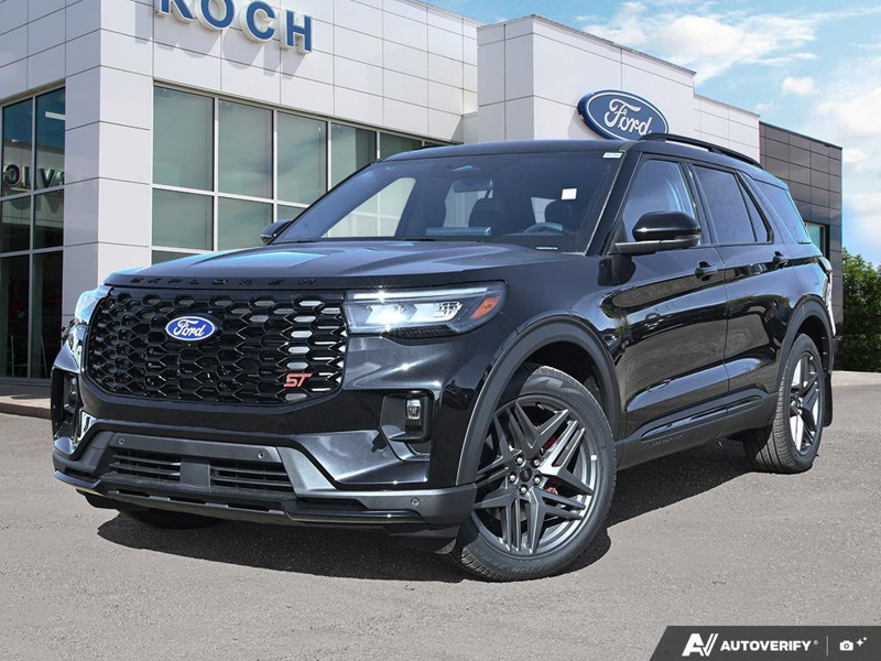 NEW 2027 Ford Explorer ST - Agate Black Metallic Exterior / ONYX MIKO Interior - $76,564 - Stock #E70066 - VIN 1FMWK8GC4VGA04453 - Photo 1